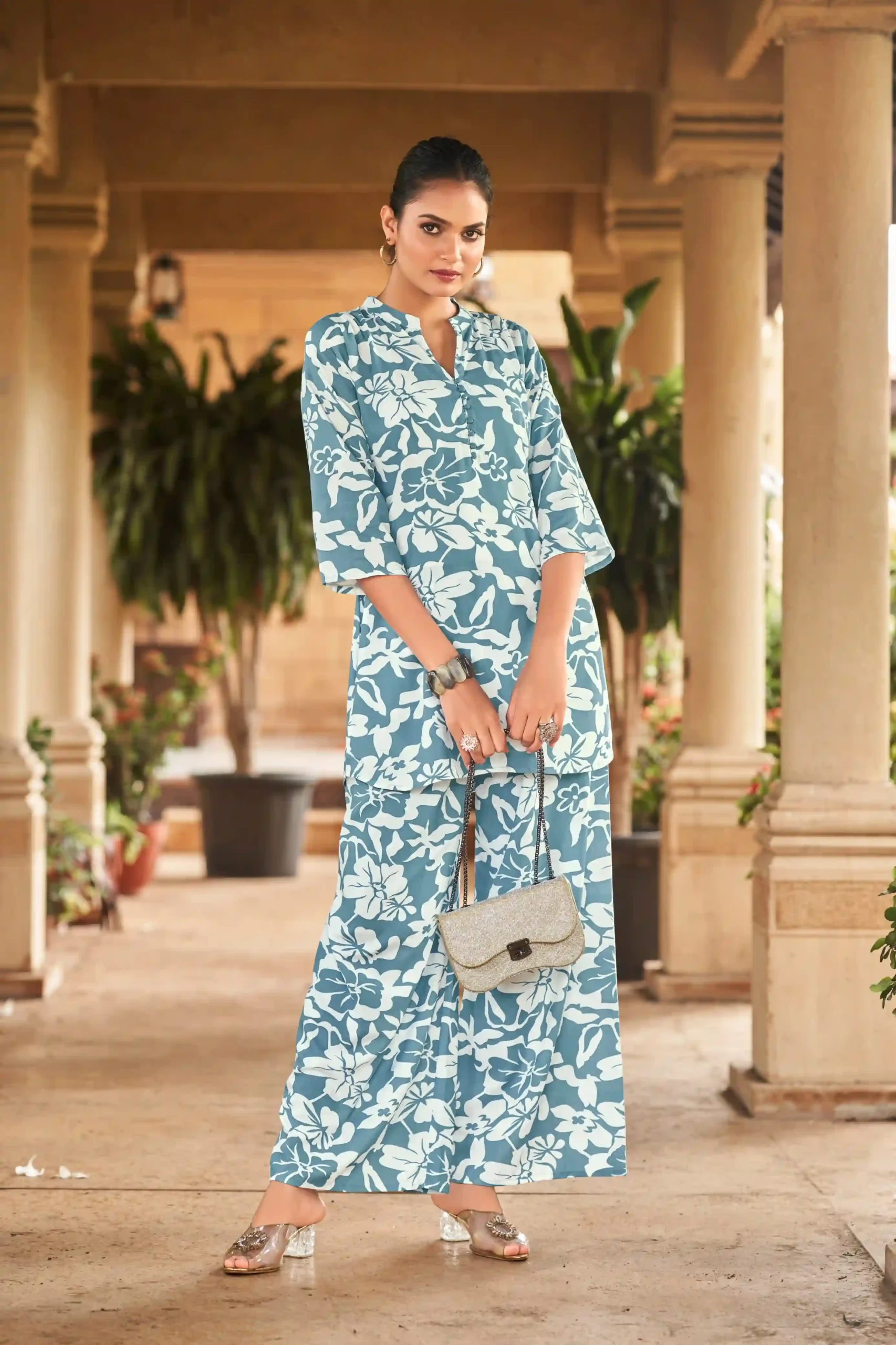 Tips &amp; Tops Fashion Beats Heavy Reyon Print Wholesale Co-Ord Set Catalog — Wholesale Kurtis, MPA wholesale from Surat — view 2